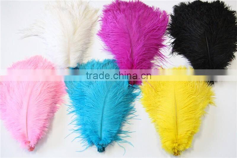 30cm-35cm Pink Synthetic Ostrich Feathers For Party Table Decoration