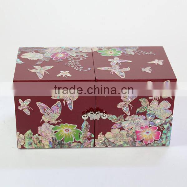 High end classical small wooden jewelry boxes wholesale
