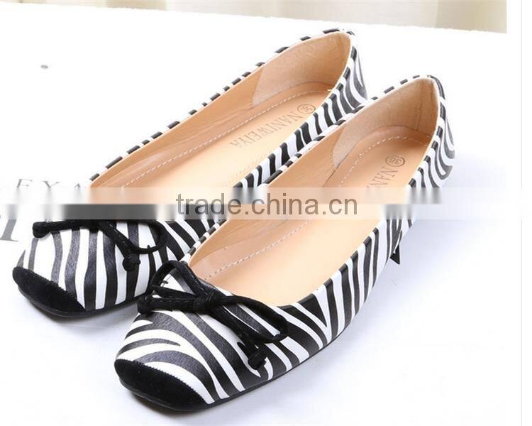 Multifunctional ladies fancy flat shoes shoes women leather for wholesales XT-DA0950