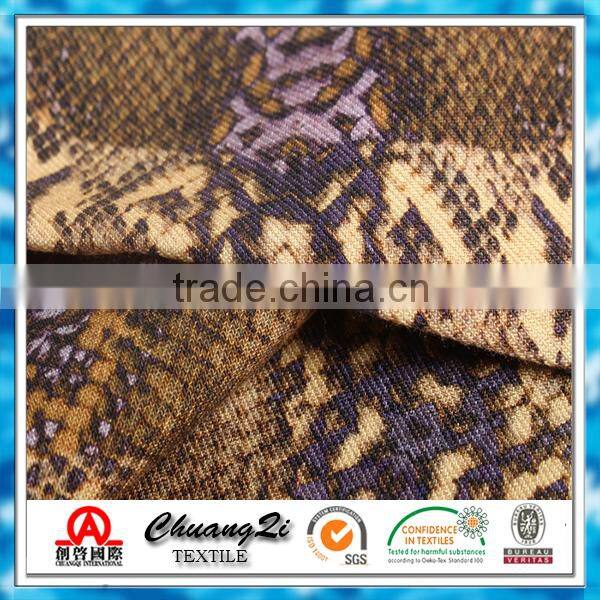 African print rayon fabric/snake skin fabric