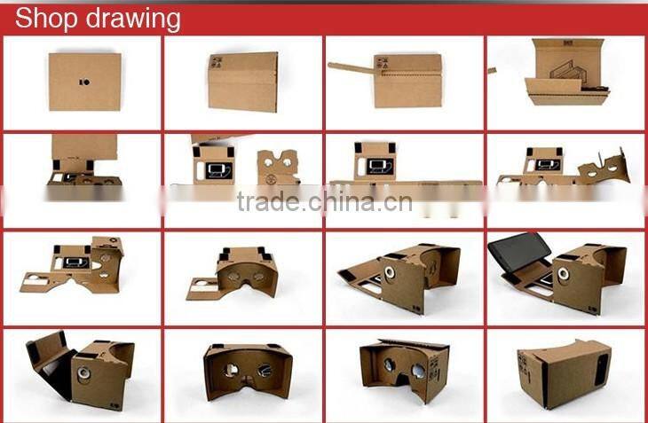 made in china best quality low price cardboard 3d glasses virtual reality