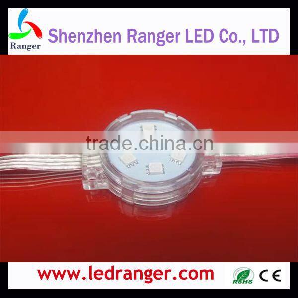 battery operated LED Pixel Module Light DMX512 with Mini Decoder Clear cover with Lens for 5050 LEDs