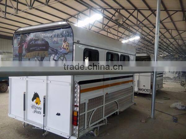 Brand new china 3 horses load horse trailer