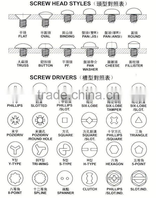 brass self tapping screw