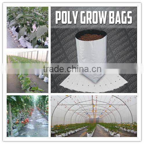 90% light reflective white and black hydroponic plastic bag