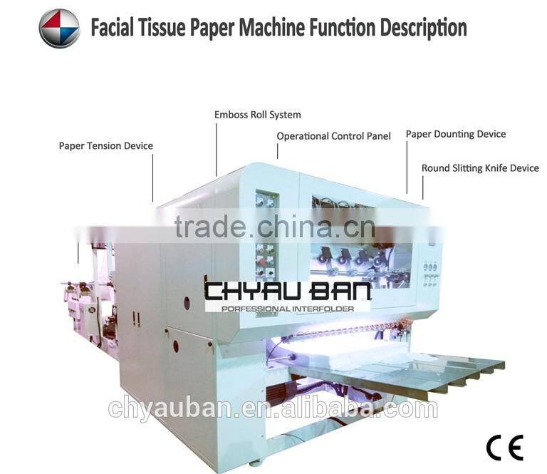 Converting Paper Facial Tissue Dispenser Box Design Production Line