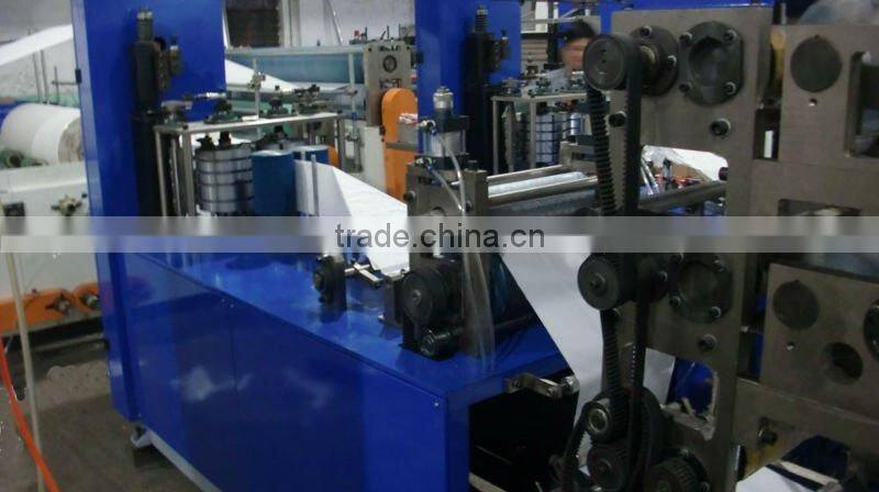 Three Colors Printing and Folding Napkin Paper Machine