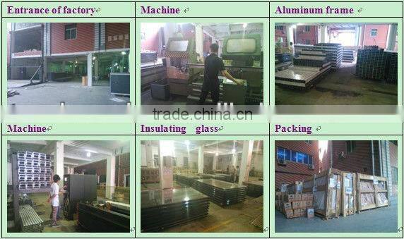 Aluminum frame glass sliding door low-e tempered glass