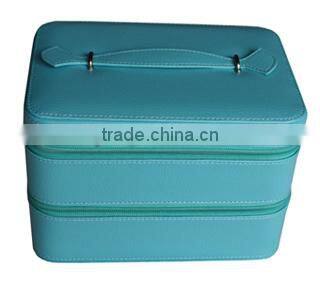 Charming Lady Love Practical Travel Style PU Cosmetic Organizer Box