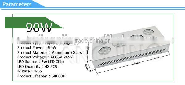High Quality 90W DIY No Noise Aquarium LED Light Bar for Fish Tank Lighting