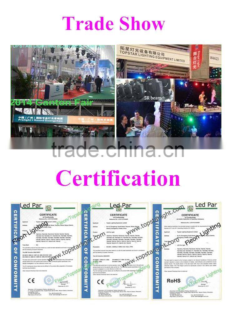 Ip65 waterproof par can 18*4in1*10w led stage lighting