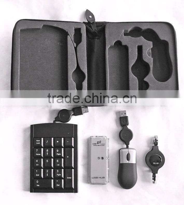 Customize 4 in 1 Universal Promotional Computer Peripheral Travel Gift Set