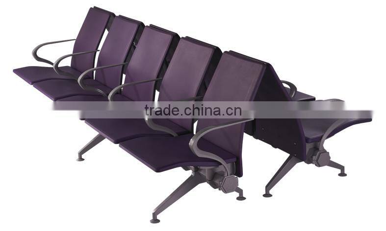 High Grade Recycling PU Waiting Chair SJ9062 Purple