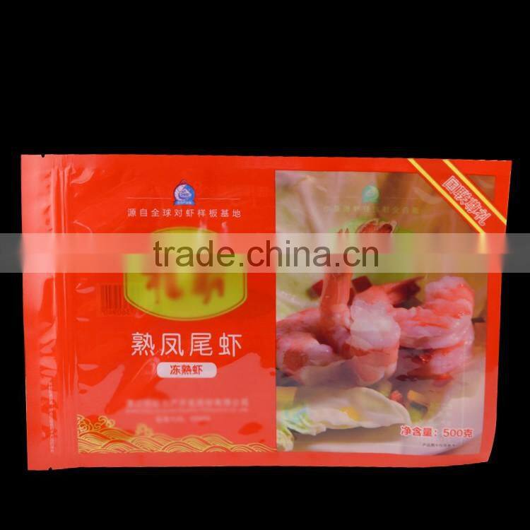 gravure printing food grade vacuum seal bags with zipper top