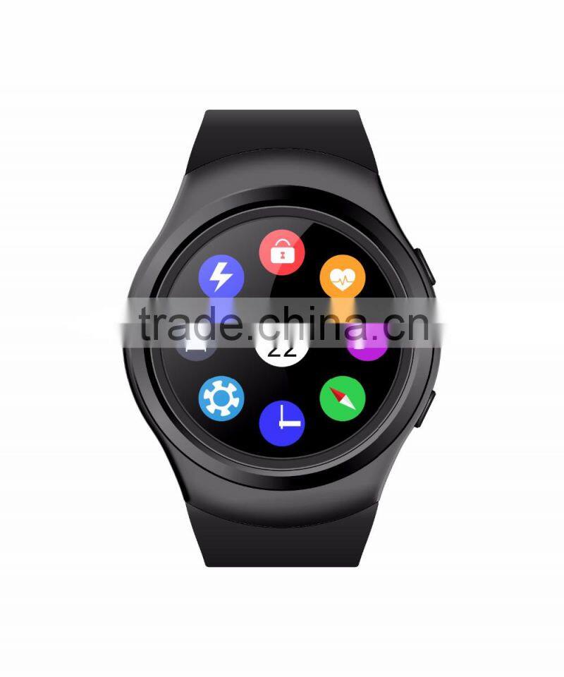 New smart watch round style support ios and android os with bluetooth 4.0