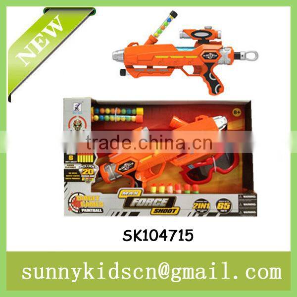 colorful soft bullet gun paintball gun with glasses