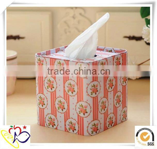 alibaba china supplier metal tissue box/square shape small metal tin boxes/silver tin box