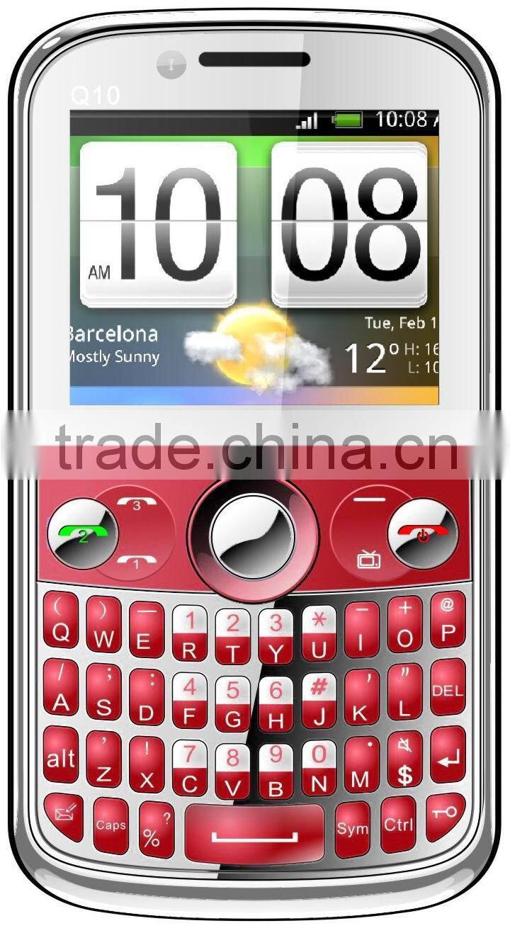Q10 Dual Super Loudspeaker qwerty q10 tv china mobile