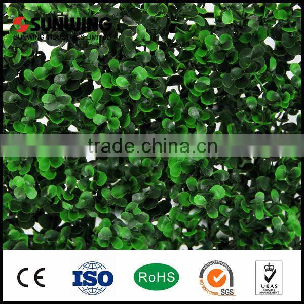 plastic artificial boxwood topiary hedge leaf wall