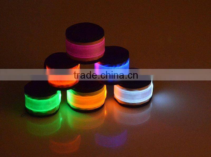 Flashing led wristband popular sport bracelets decoration party wrist band