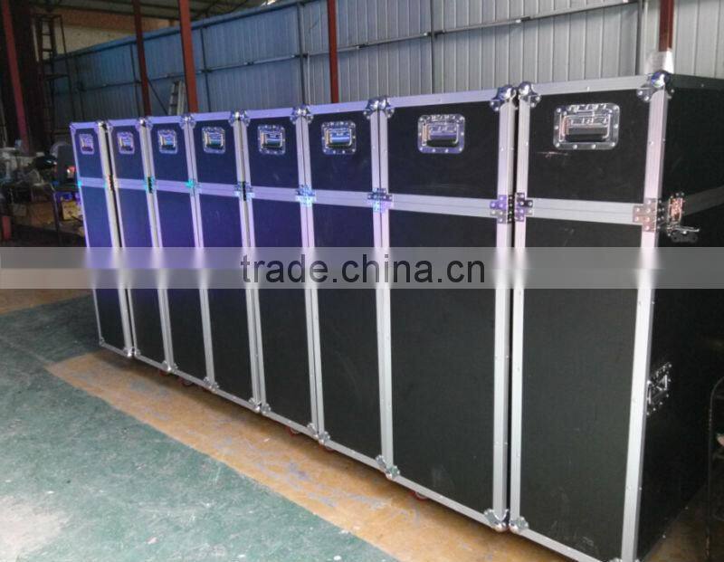 High quality aluminum moving head flycase with wheels