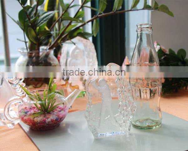 Clear Crystal 3D Laser Engraving For Glof crystal iceberg