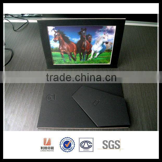 New Arrival Desk photo frame with 3D insert changeable lenticular photo
