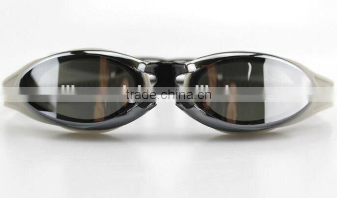 Fashionable tropical waterproof silicone rubber swimming goggles