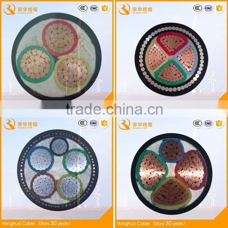 Copper conductor 5 core pvc insulated power cable 5x16mm2 power cable