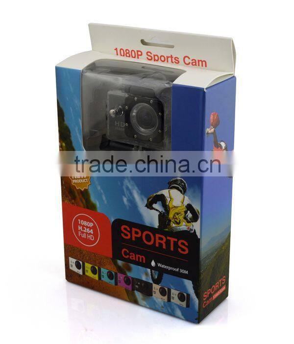 Newest 1.5inch High Speed Recording wifi 1080P 30m waterproof remote control multifunctional sport camera