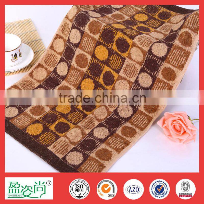 kitchen towel 2015 wholesale hand towel circle patten cotton towel jacquard face towel