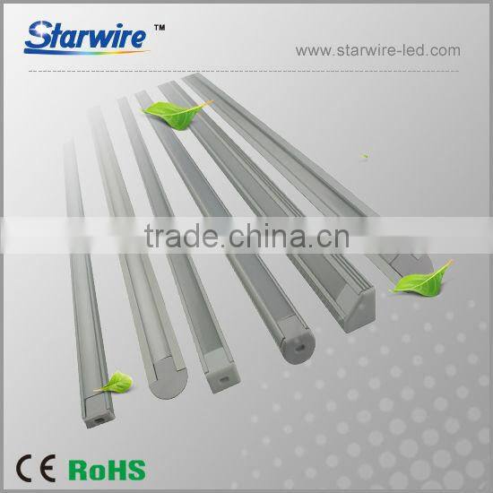 ultra thin surface mount aluminum led profiles for led housing with diffuser