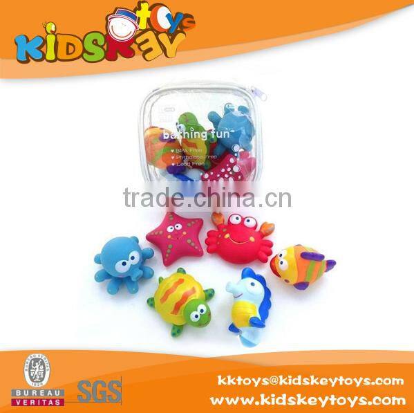 2015 New! Hot selling vinyl farm animals toys tub town bath toy animals