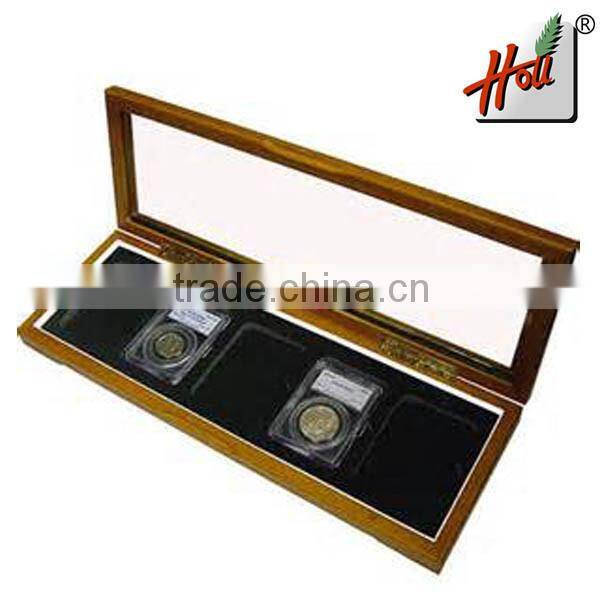 2015 New Handcrafted Wooden Box For Coin HCGB8196