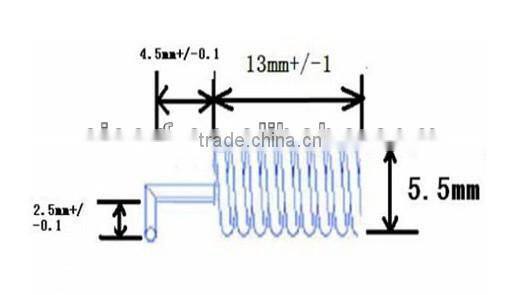 SW868-TH13 Copper Spring Antenna for Wireless Transceiver RF Module