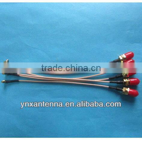 Smb Female Right Angle Bulkhead Rf Coaxial Connector For RG174 Cable