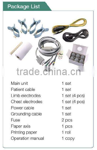 High-Quality Disposable Automatic Measurement Auto Handheld Cheap 3 Channels ECG Machine