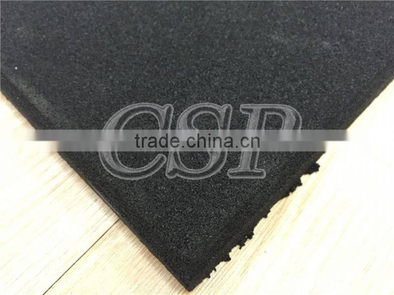 Outdoor safety and anti-slip crossfitrubber flooring gym rubber flooring tile