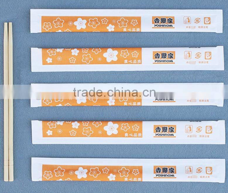 disposable bamboo personalized chopsticks bamboo chopstick in cover