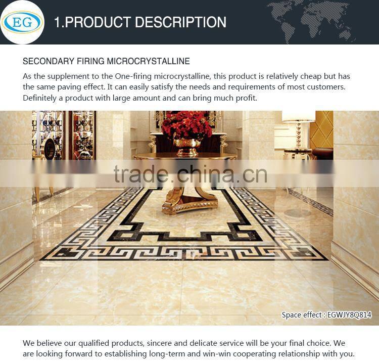 Micro crystal nonslip marble texture jade stone glazed gres porcellanato tile