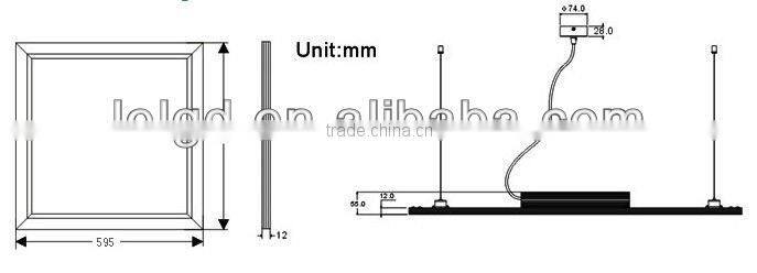 50W mini flat Ceiling LED panel light 150*150mm manufacture sell