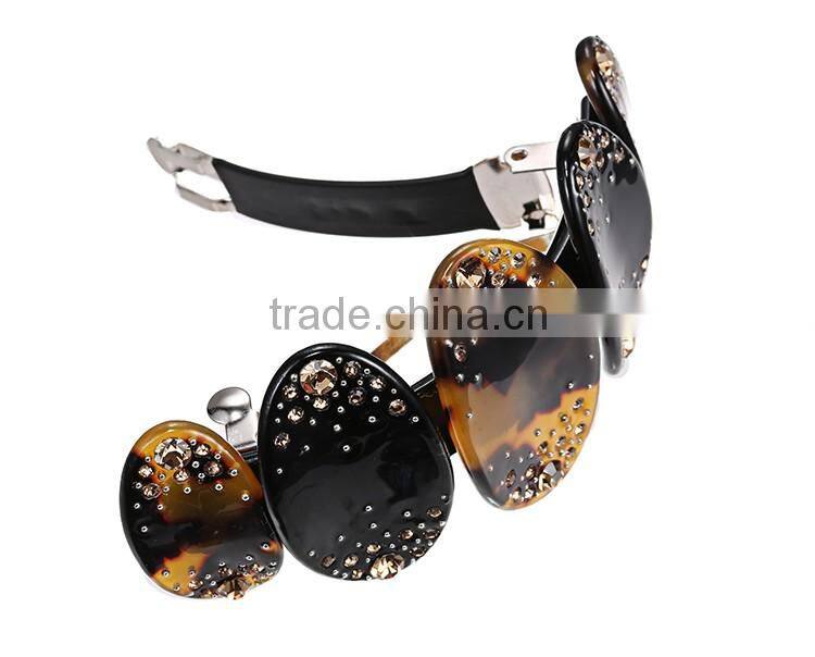 2015 Occident ladies beautiful alloy Japanese flower hair clips