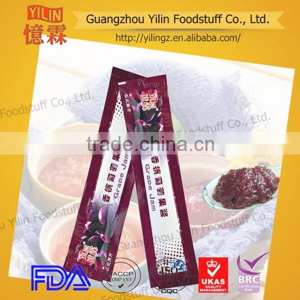 New style sachet 18g organic sweet grapefruit jam manufacturer