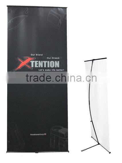 Economic L display banner for advertising