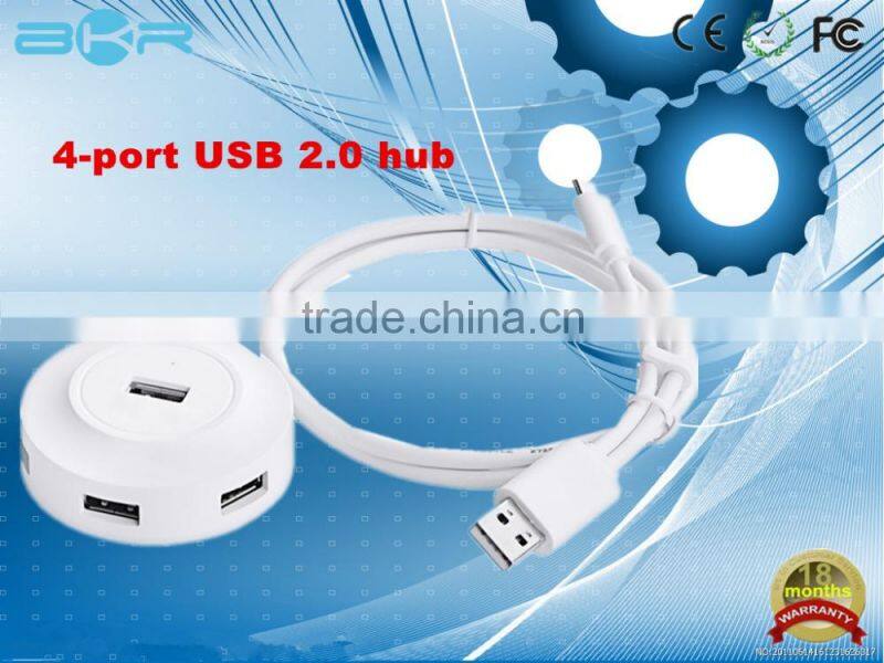 popular white USB2.0 Hub 4 ports