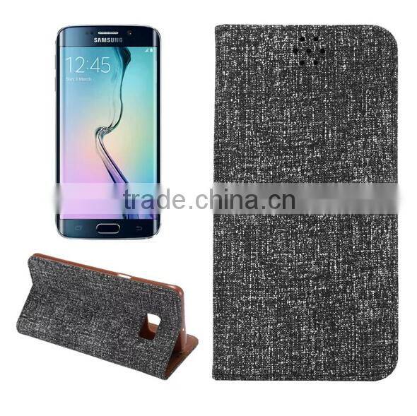 Wholesale Bling Leather Case With Card Slot For Samsung Galaxy S6 Edge