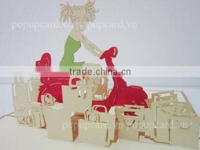 The kiss 3d pop up greeting card