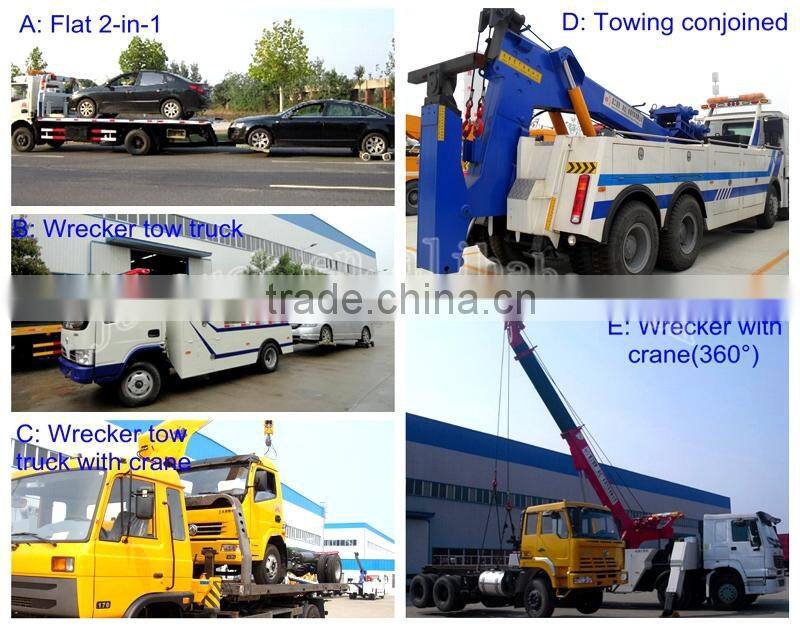China best selling Dongfeng DLK 5ton Road Recovery Flatbed tow truck for sale