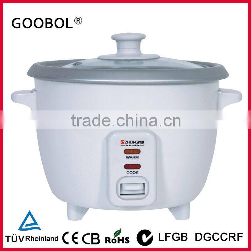 Small Rice Cooker With Alminum Steamer & S/S Lid, Non-stick Inner Pot