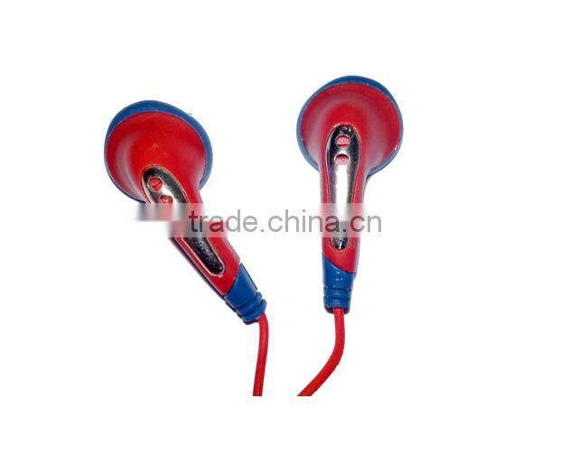 Single 3.5mm Stereo Pin Colorful Earphone For MP3